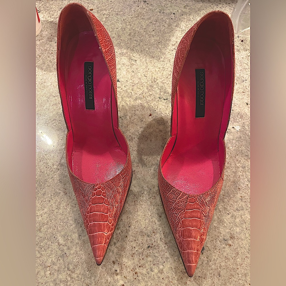 Sergio Rossi stunning lizard heels